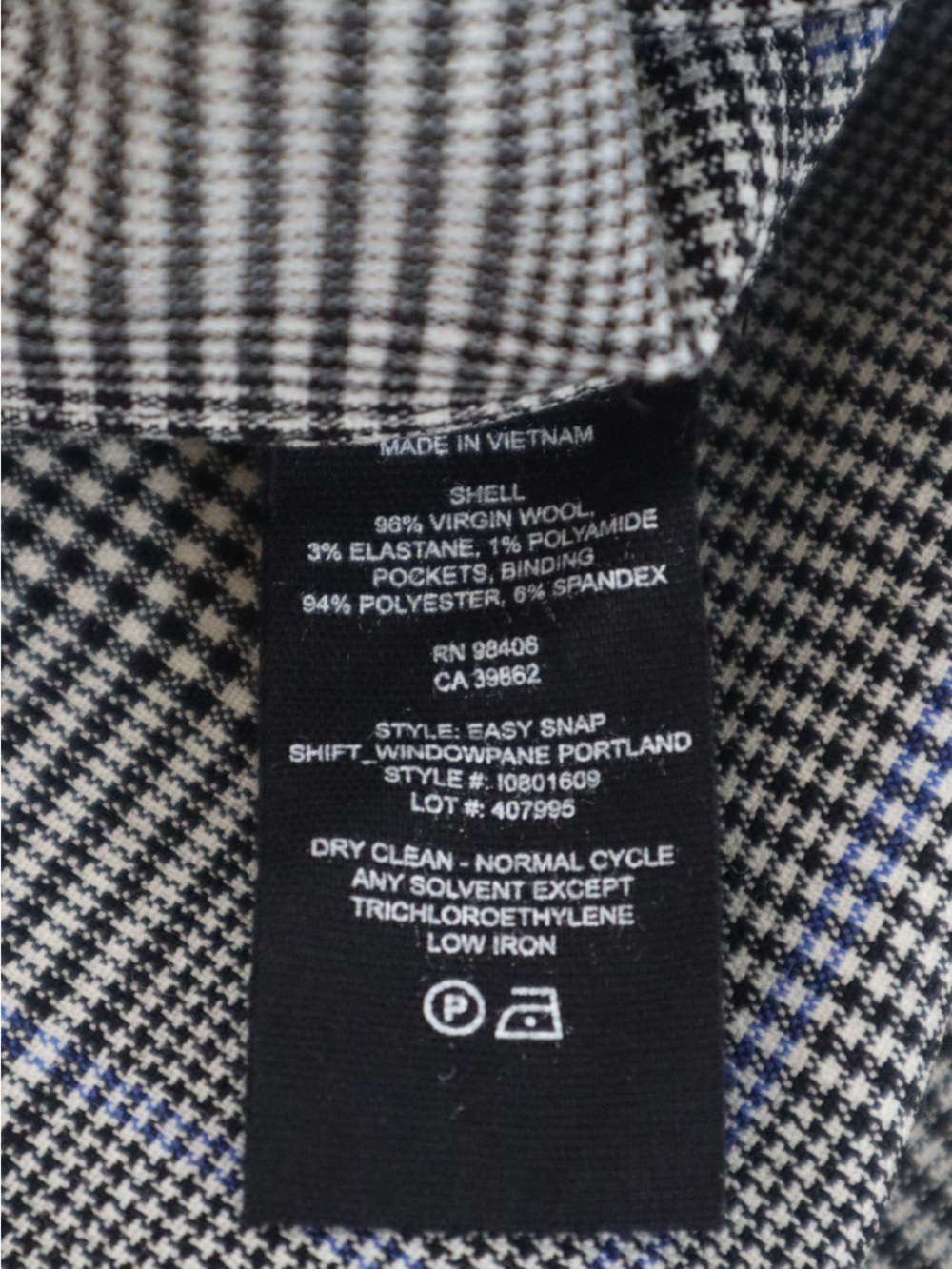Theory Grey Plaid Button-Front Mini Dress - Picture 5 of 5